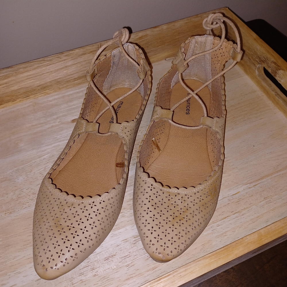 Maurices Beige Ballet Flats